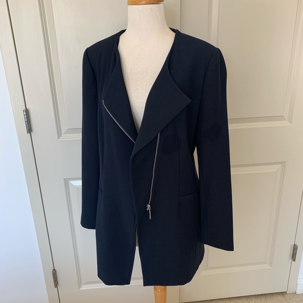Like New ZARA Navy Blue Blazer Jacket